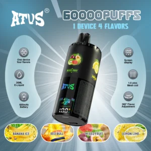 ATVS DE030 60000 Puffs Multi-Flavor Disposable Vape , Supports 4 Flavor Switching