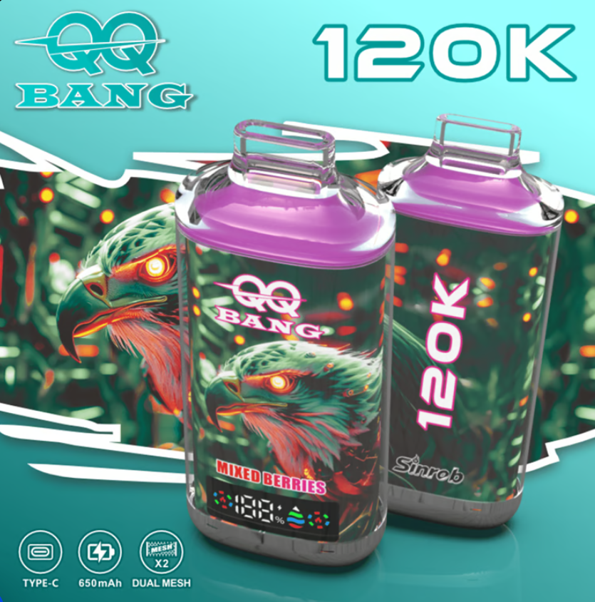 Bang 120K Crystal Disposable Vape – Long-Lasting Device with Up to 120,000 Puffs and Multiple Flavor Options - Image 3