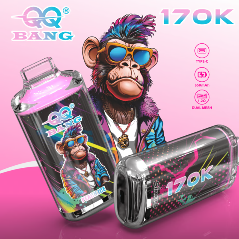 Bang 170K Crystal Series Disposable Vape – High-Capacity Device with Up to 170,000 Puffs and Long-Lasting Performance - Image 5