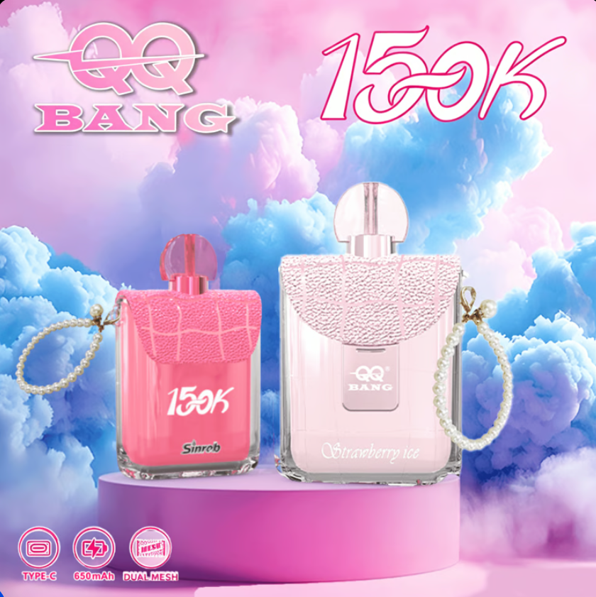 Bang Perfume 150K Disposable Vape – High-Capacity Device with Up to 150,000 Puffs, Single Flavor Performance & Sleek Modern Design