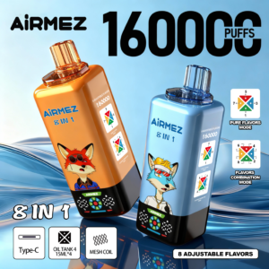 Airmez FOX 8IN 1  16K Disposable 160000Puffs Vape , 5% Nicotine